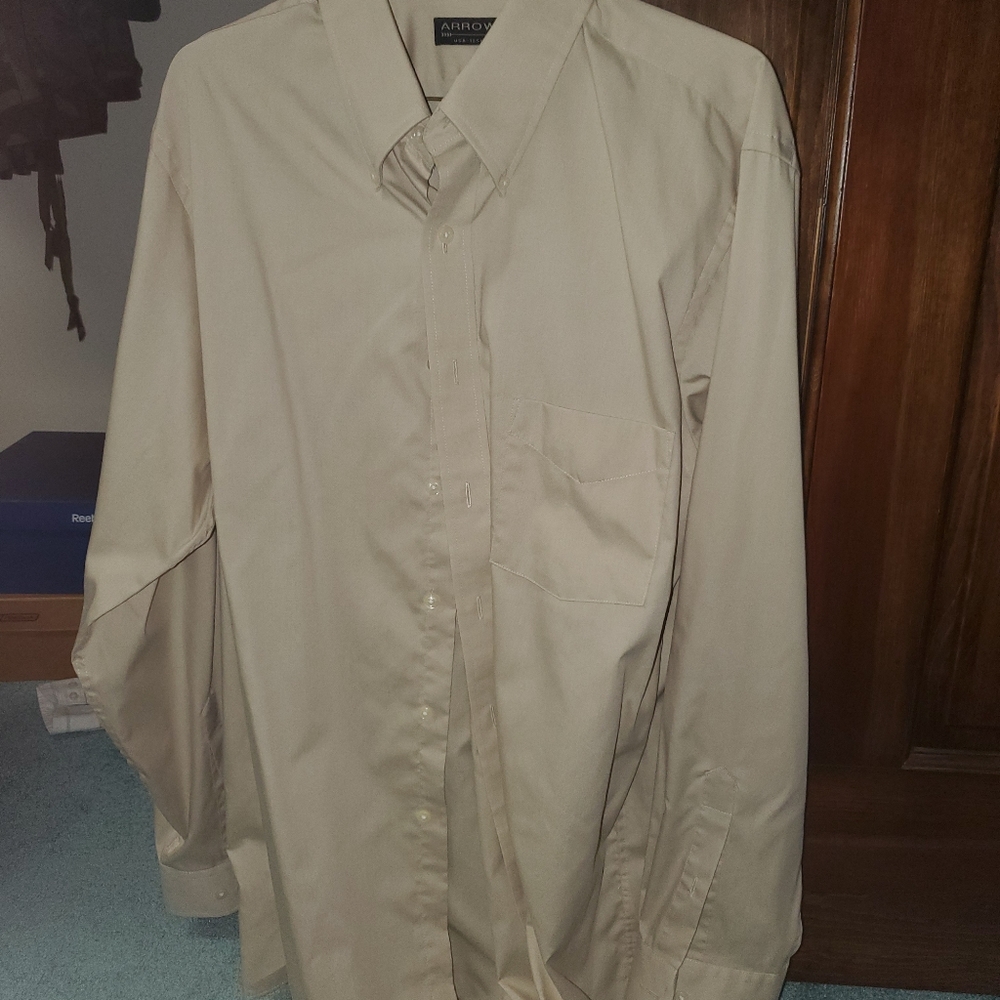 Beige dress shirt